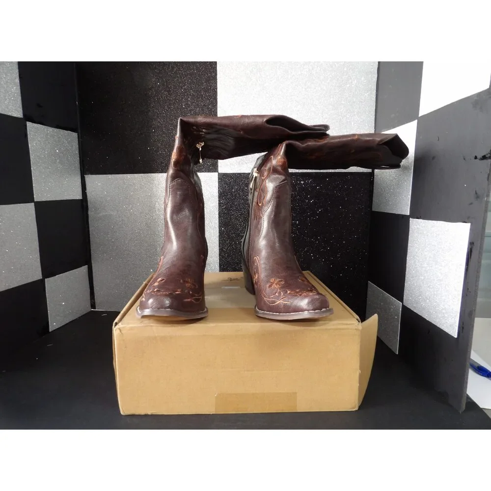 Western Cowboy Boot - Brown (Size US Women's 7)